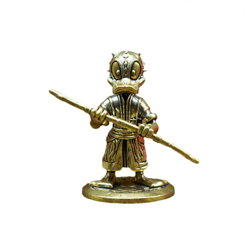 Solid Brass Animated Mickey Donald Duck Home Decor Desktop Fish Tank Landscaping Decoration Car Ornament