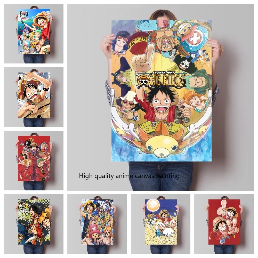 Luffy Zoro TonyChopper Anime One Piece Poster Decor Canvas Painting Bar Home Wall Aesthetic Art Decoration Nordic Wall Home Room