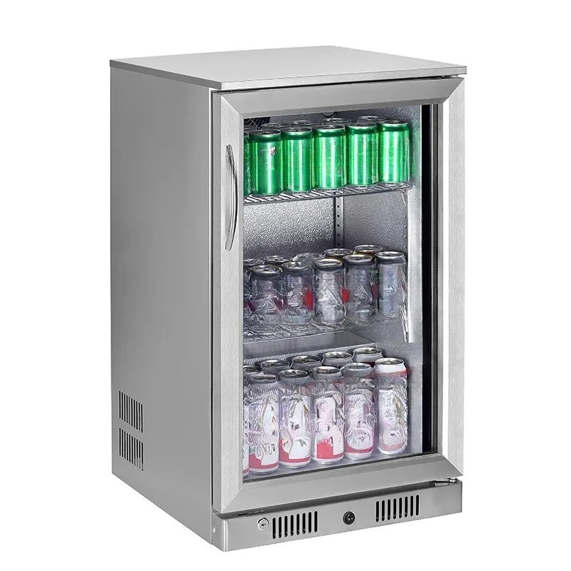 

Single temperature style small cooler glass door transparent bar freezer commercial refrigerator equipment display beverage