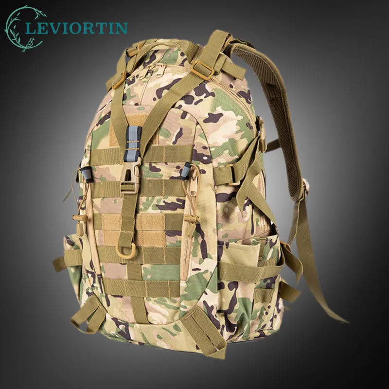 

Horse Riding Camouflage Tactical Sports Bag Men's Multi functional Large Capacity Outdoor Hiking Camping Backpack