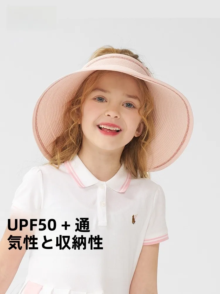 chapeau-de-soleil-kenmont-pour-enfants-chapeau-de-plage-a-large-bord-protection-uv-ajustement-reglable-pour-filles-chapeau-de-voyage-d'ete