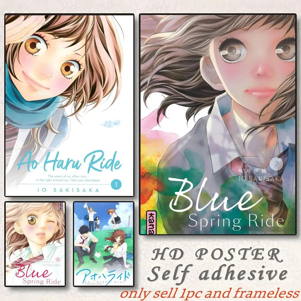 Blue Spring Ride A-Ao Haru Ride Cartoon Poster Gift with prints Home bedroom living room decoration promotion and display