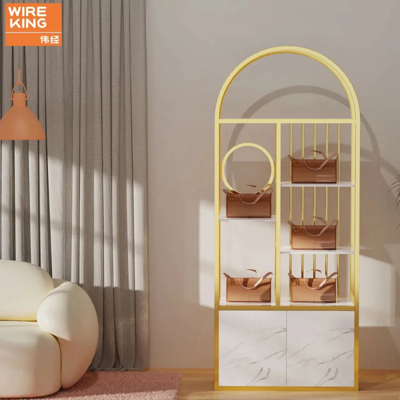 custom.Custom Light Luxury Lady Bags Boutique Display Shelf Ladies Bags Handbag Store Display Stand Rack