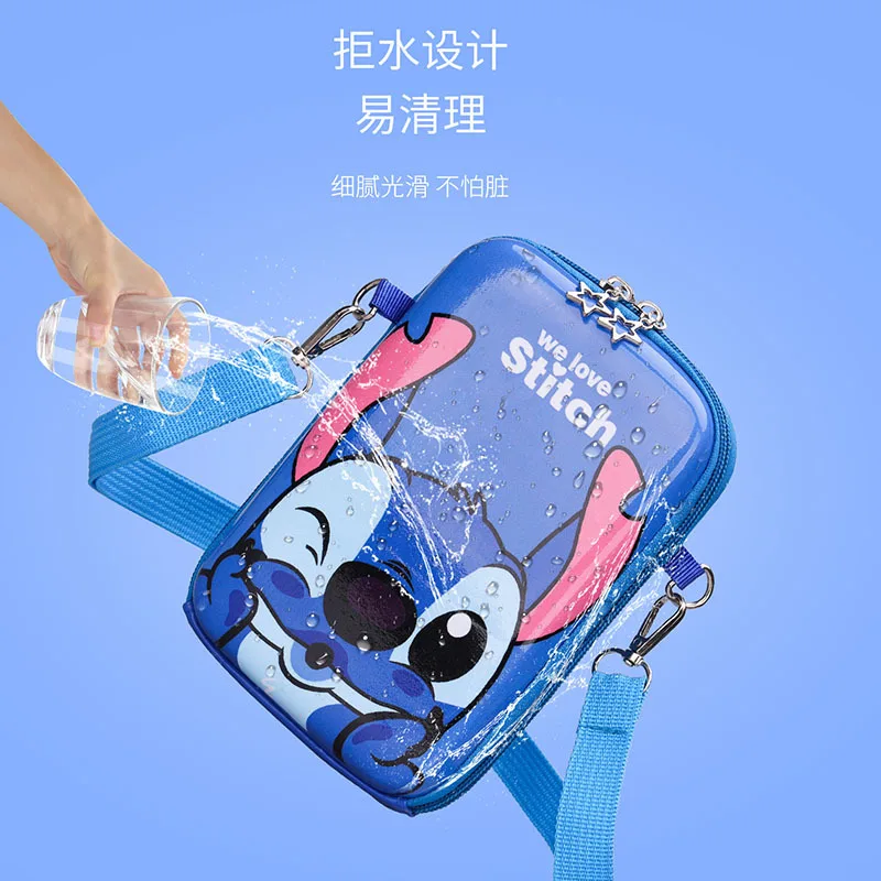 Fashion Disney Stitch Backpack for Children Mickey Minnie Mouse Shoulder Bag Baby Boy Girl Kindergarten Primary Coin Bag Toys