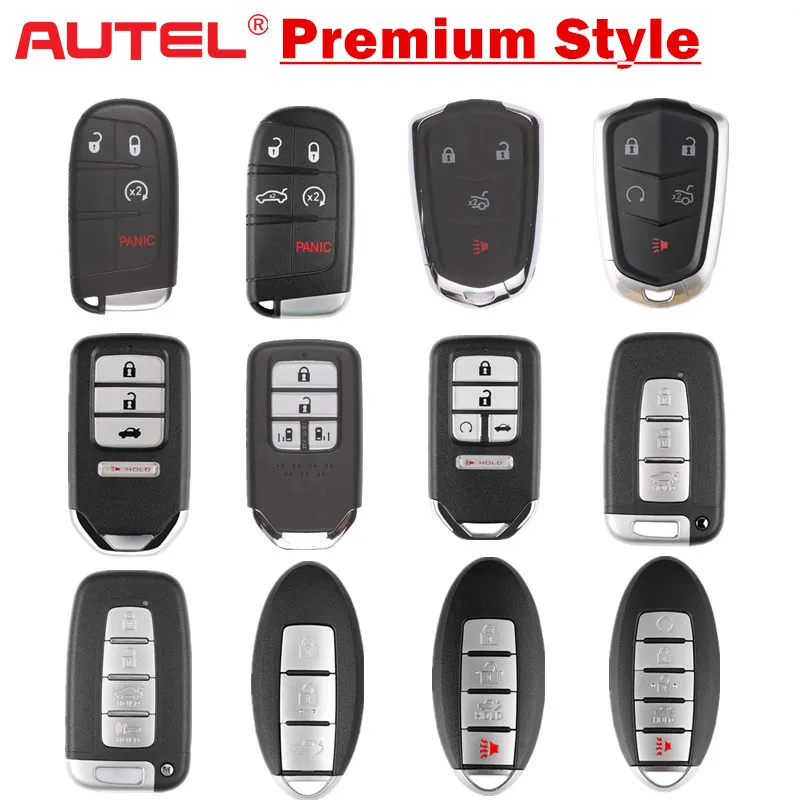 AUTEL MAXIIM IKEY llave inteligente Universal de estilo Premium para Chrysler/Cadillac/Honda/Hyundai/Nissan para KM100 KM100E IM508 IM608 PRO