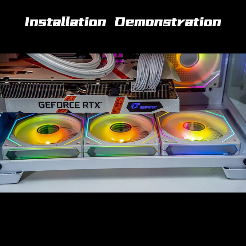 Prism 6PRO ARGB ventilateur de boîtier éclairage miroir infinie et F120-3in1 120mm ventilateur CPU PWM, 1600 tr/min/61.5 CFM/pour boîtiers/refroidisseurs CPU