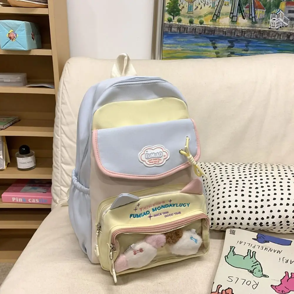 Mochilas escolares para estudiantes de estilo japonés, impermeables, multibolsillos, Lolita Itabag, correas ajustables resistentes al desgaste