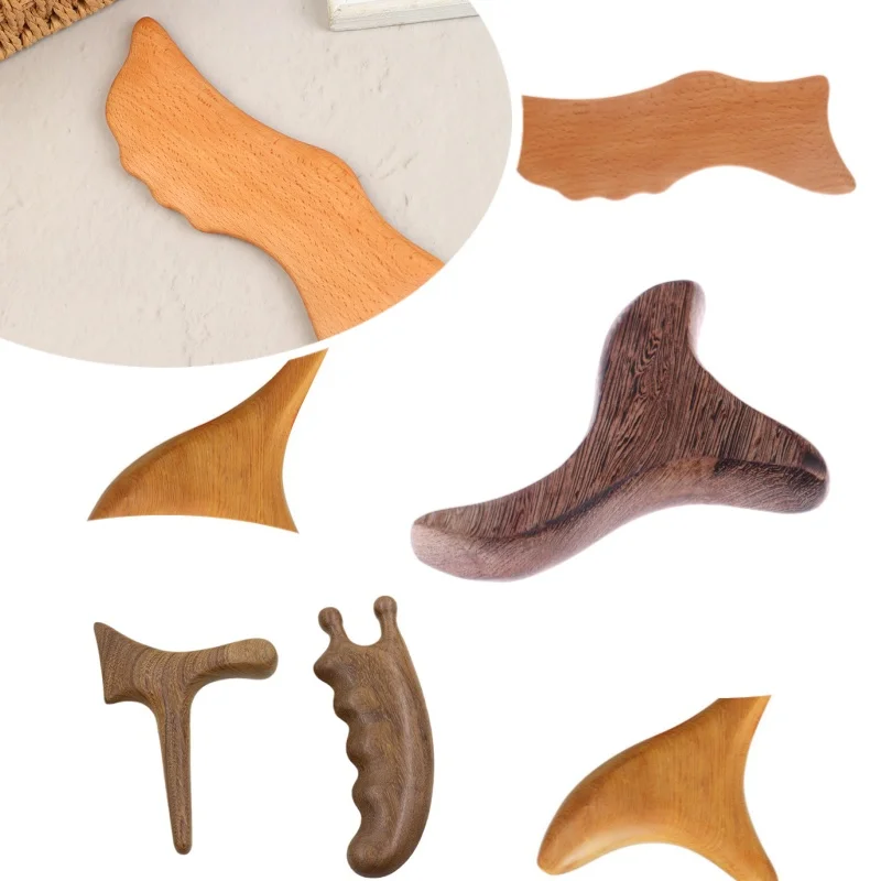 

Wood Trigger Point Massage Gua Sha Tools Professional Lymphatic Drainage Tools