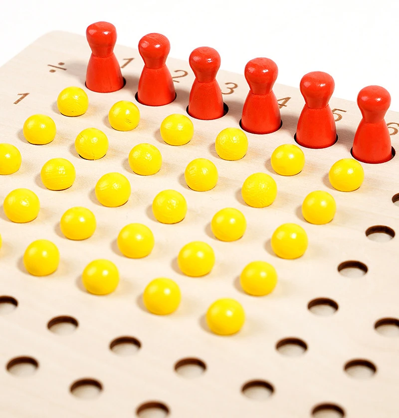 Montessori 99 Multiplication Board Maths Teaching Aid Multiplication and Division Board Early Education Children's Puzzle Toys