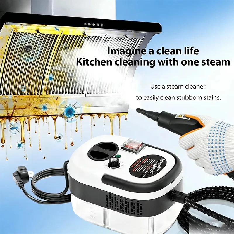 2500w Handheld Steam Cleaner For Home High Pressure Steam Gun Portable Car Steamer Auto Detailing Cleaning Car Floor Furniture