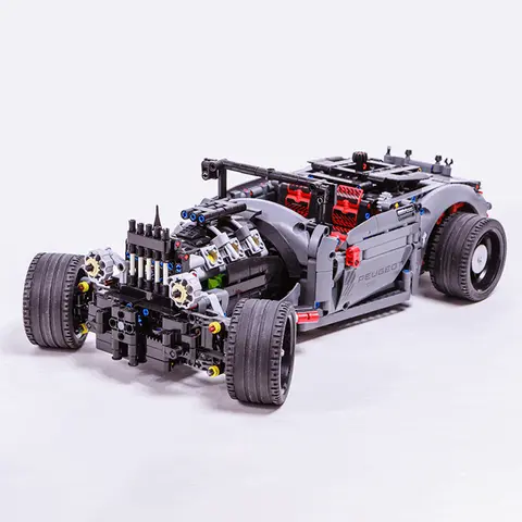 Teknisk MOC GT3 RS R8 GT-R R35 Hot Rod F1 MOD 42156 9X8 Le Mans Hybrid Hyperbil Byggstenar Racingbil Klossar Modell DIY Leksak 10 best sales Audi R8 Lego - №8