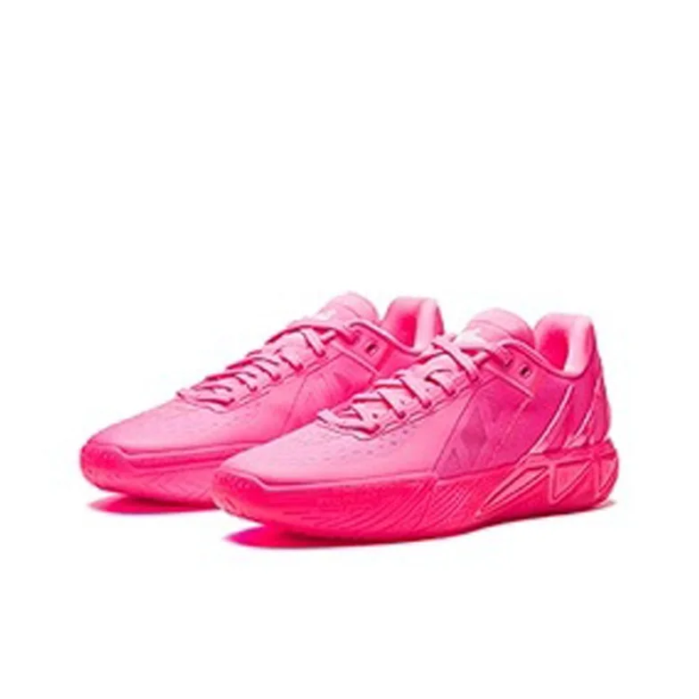 Anta KT11 Cushioning Slip Resistant Abrasion Resistant Low top Casual Training Basketball Shoes Men's Pink 112621131-2 view 3
