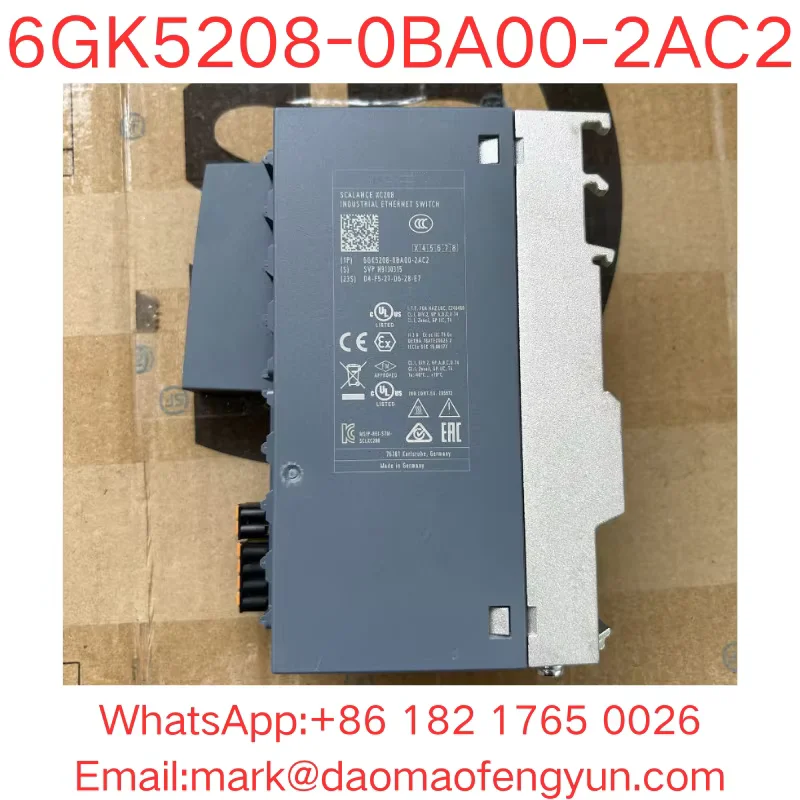 6GK5208-0BA00-2AC2 Used Tested OK In Good Condition SCALANCE XC208 manageable Layer 2 IE switch;