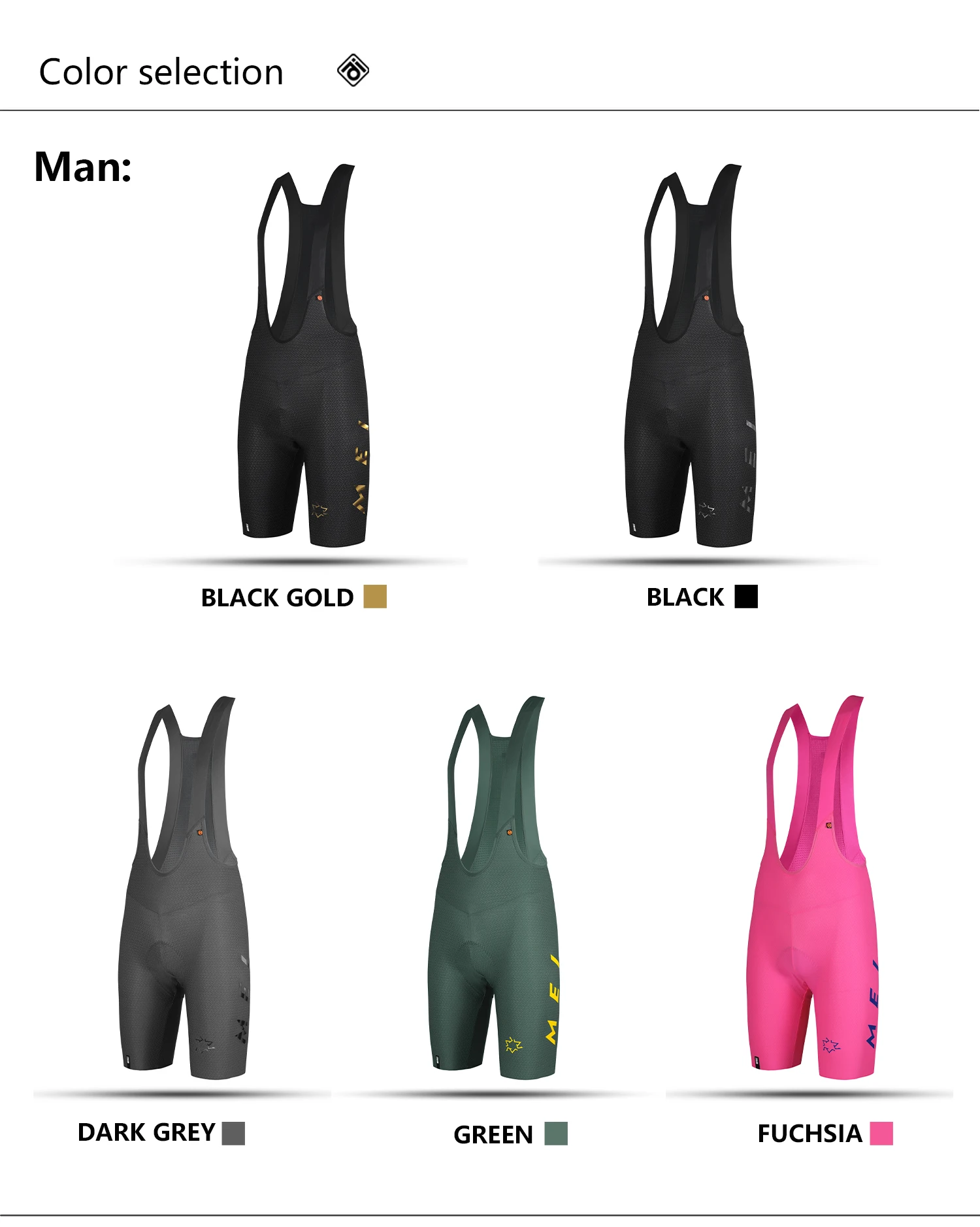 Mcycle Neue Stil Bike Shorts Strumpfhosen Anpassen Atmungsaktive Gepolsterte Fahrrad Shorts Nahtlose Radfahren Trägerhose Für Mann – Detail 5
