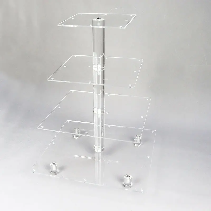 

Suitable for square multi-layer cake shop display rack, transparent acrylic dessert display rack, multi-layer cake tray rack can