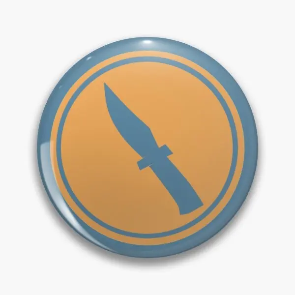 Team Fortress 2 Symbol szpiegowski Blu Konfigurowalny miękki guzik Przypinka Moda damska Metalowy kołnierz kapelusza Kreskówka Prezent Biżuteria Kreatywny Zabawny