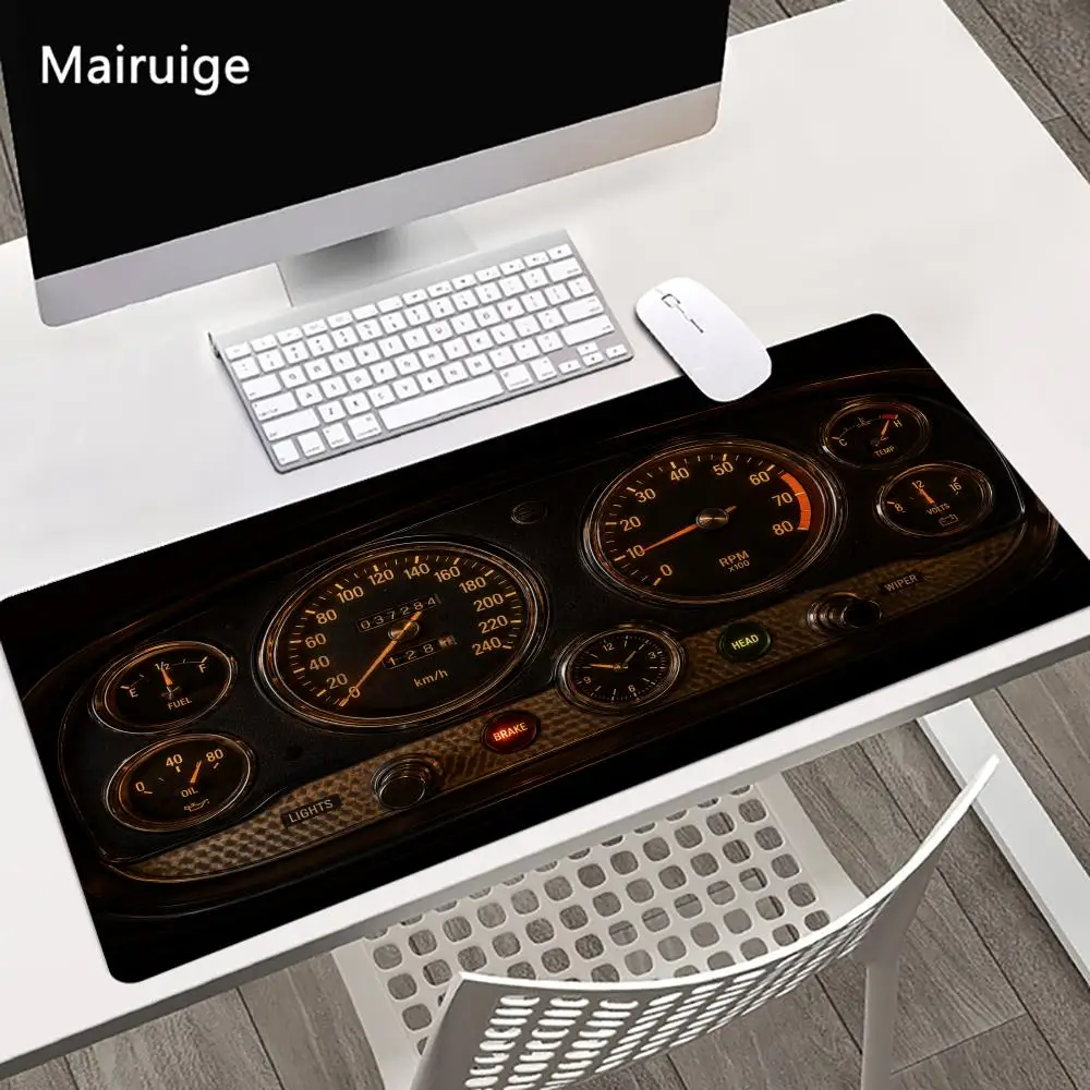 Car Dashboard Large Size Anti-slip Rubber Mouse Pad Gaming Desk Mat Keyboard Mat For Office Home Computer Non-Slip Stitched Edge
