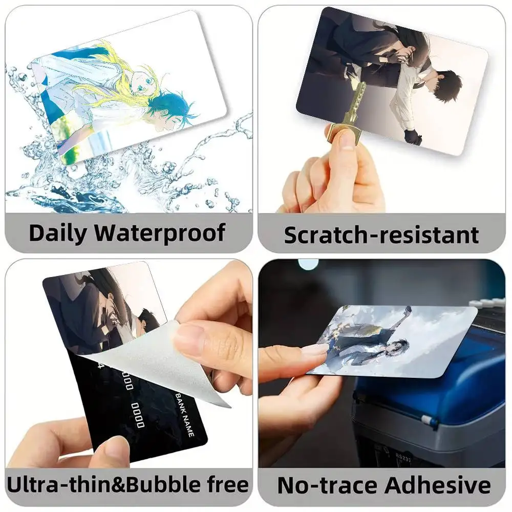 S-Summer Time R-Rendering Shinpei Shadow  Credit Card HD Stickers Game Card Decal Small Chip Waterproof Sticker Gift
