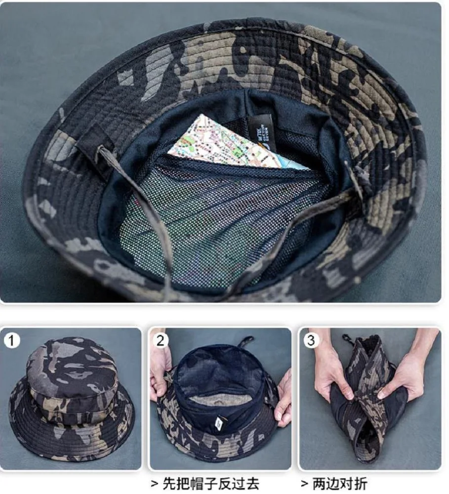 Outdoor Sun Protection And Breathable Foldable Storage Cap