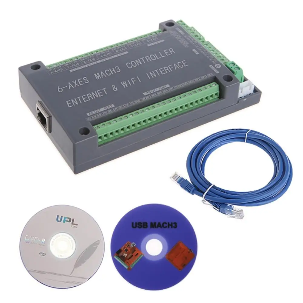 Ethernet mach3 controller for CNC with USB interface