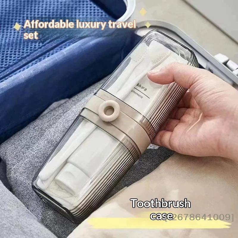 ✔1Pcs Transparent Portable Toothbrush Toothpaste Case Family Travel Business Trip Acessories Storage Box Toothbrush Containers