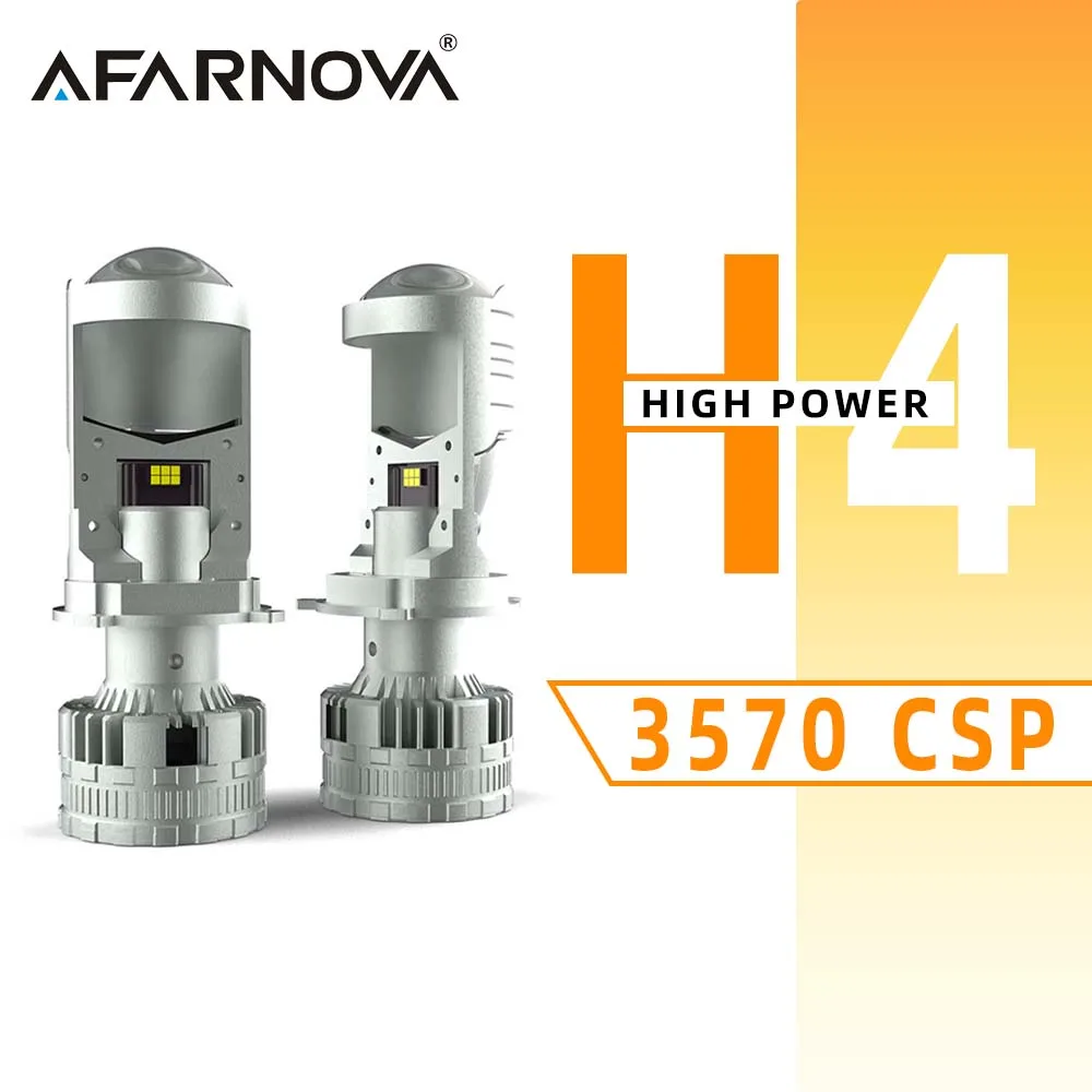 

Afarnova H4 LED Headlight Car 150W Led Projector Lens H4 15000LM Car Headlights Bulbs Auto Lights 3570 CSP Chips 12V