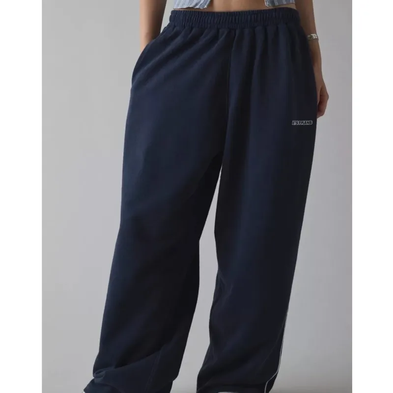 2025 autumn winter Casual pants woman clothing sports pantalones Commuting Straight trousers Homewear Solid color simple style