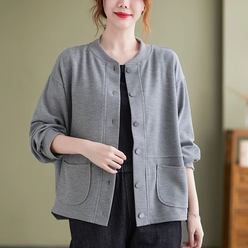 

Бейсбольная форма, куртка, короткая куртка, женская весенне-осенняя одежда, корейский свободный новый универсальный кардиган, верхняя одежда, топ для женщин