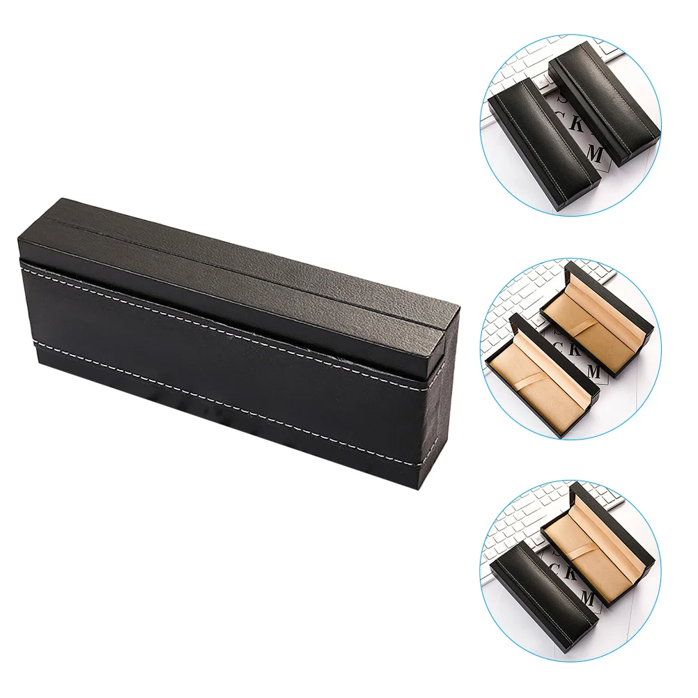 

Pen Case Anti-scratch Box Fountain for Adults Holder Showcase Container Pu Ink Organizer Portable