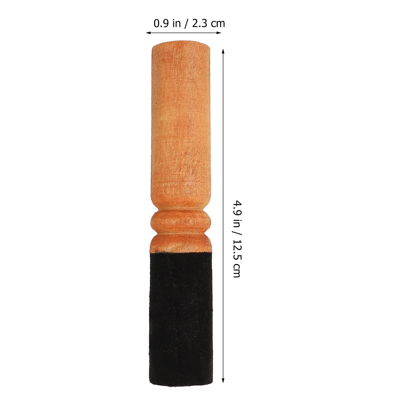 Vara de buda nepalês, malho de madeira embrulhado em pu para tigela de som, meditação, yoga, presente, malho de madeira, peças de tigela de som