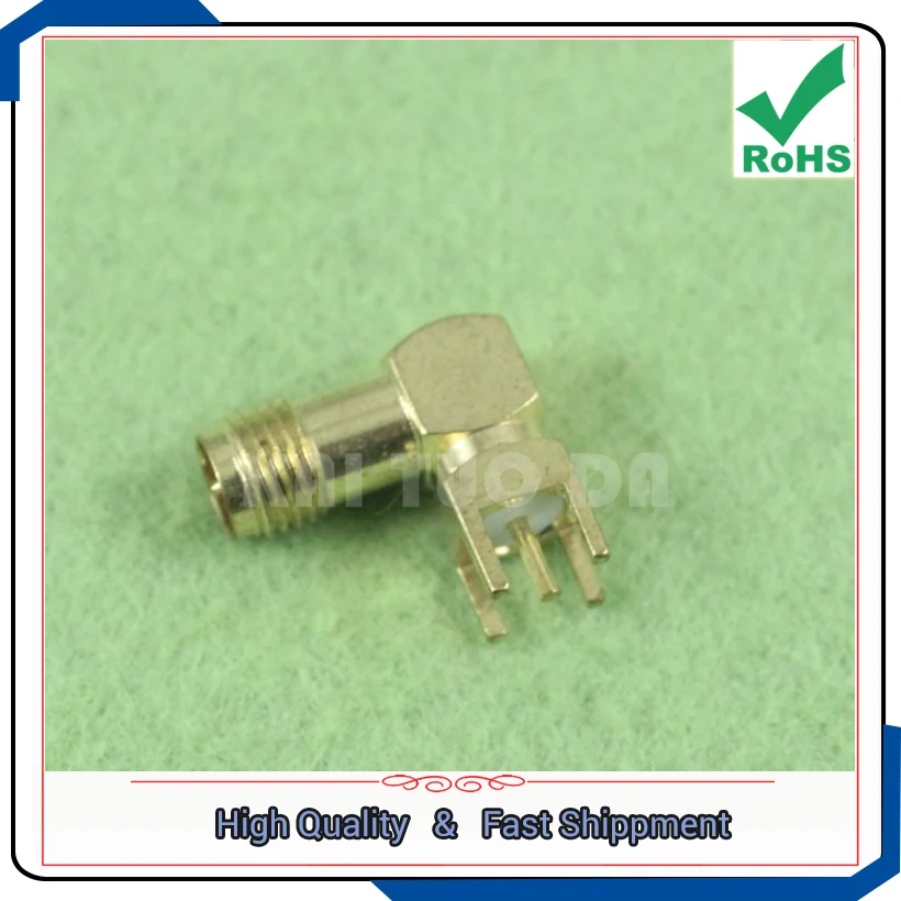 Free Shipping 5pcs (male) needle elbow horizontal SMA base sma head sma seat antenna connector (F2B4)