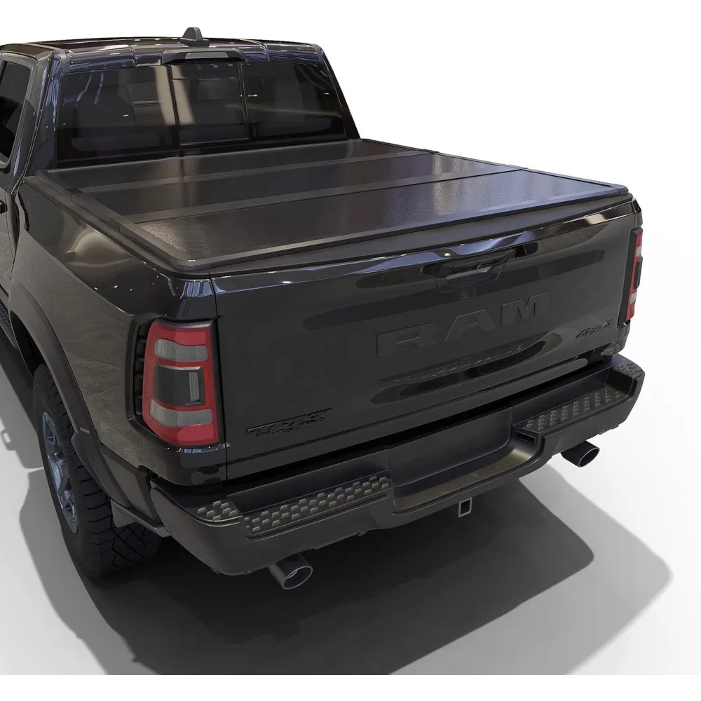 

Hard Tri-Fold Truck Bed Tonneau Cover Compatible with 2009-2025 Dodge Ram 1500 & 2500 5.7ft Bed Without Ram Box (67.4")