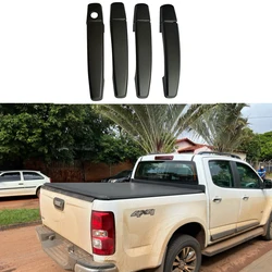 ABS Matte Black Door Handle Cover For Holden Colorado 2012-2020 Door Handle Decorative Frame For Chevrolet Colorado 2012 -2019