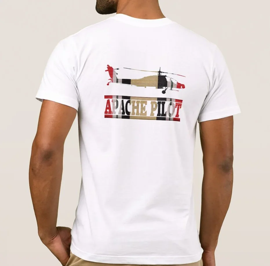 Iraq Veteran AH-64 Apache Pilot T Shirt. New 100% Cotton Short Sleeve O-Neck T-shirt Casual Clothing Mens Top