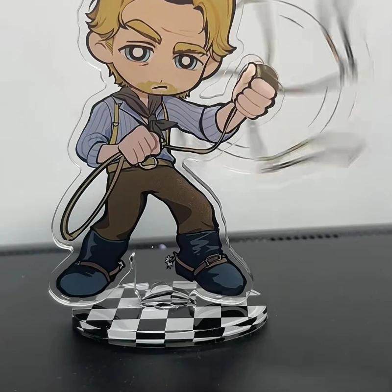 Game Red Dead Redemption 2 RDR2 Arthur Morgan Cosplay Standing Plate Kawaii Rotate Acrylic Figure Stand Accessory Ornament Props