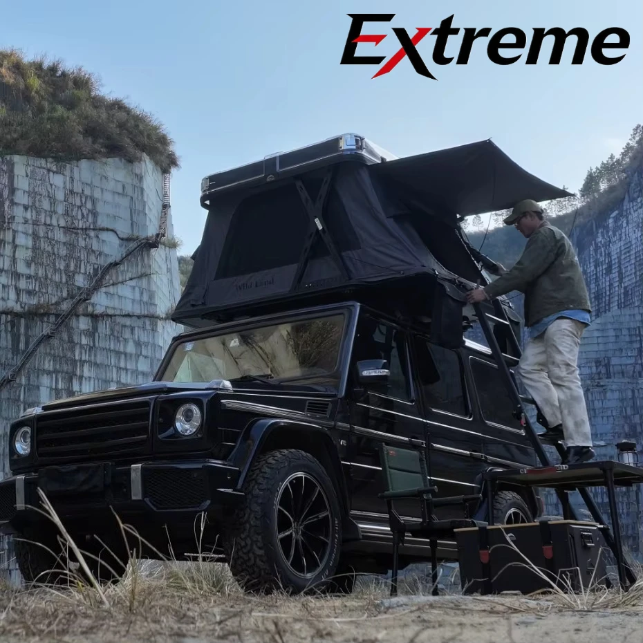 For Sky Rover Rooftop Tent-Four-Season Diagonal Bracing Quick Automatic Opening Car Tent Roof Top Tent