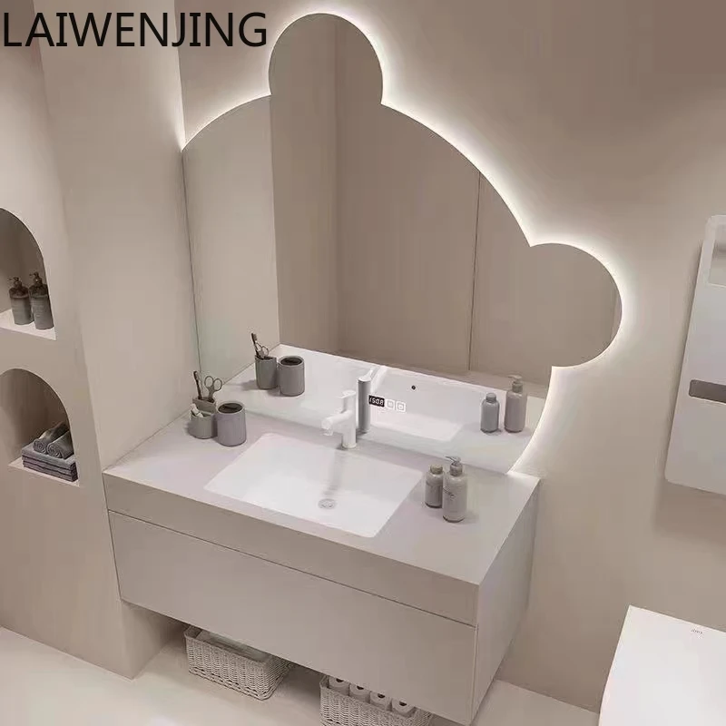 LYY  bear mirror bathroom smart wall-mounted led creative vanity mirror