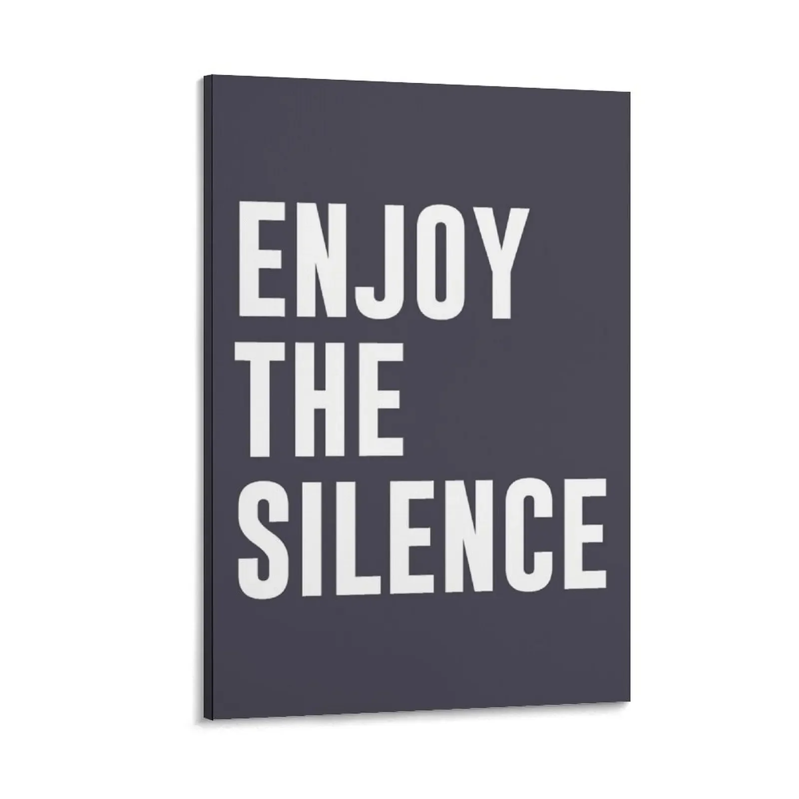 

Enjoy the silence, white Canvas Painting Paintings for bedroom poster aesthetic Decoration wall home decoration luxury