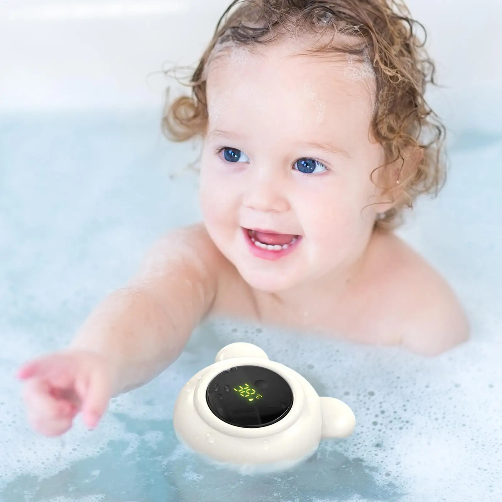 

Цифровые безопасные термометры для ванной с LED-дисплеем для младенцев и детей, принадлежности для купания