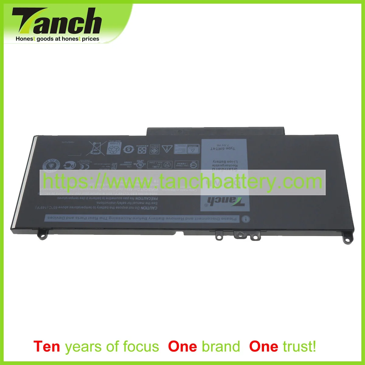 Tanch Laptop Batteries for DELL E5270 6MT4T 14 5000 8V5GX 15 TXF9M 07V69Y 4F5YV 0HK6DV 0 14-E5470 3160 5450 0WYJC2 P48F001 1KY05