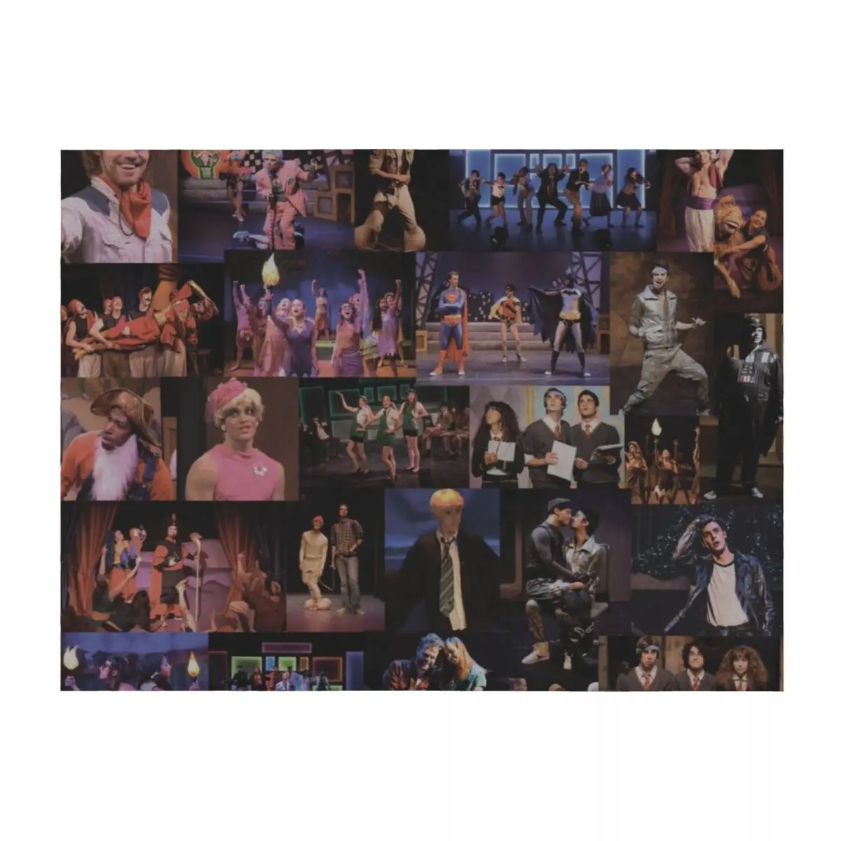 

Starkid Collage Throw Blanket Moving Tourist Luxury Comforter Blankets