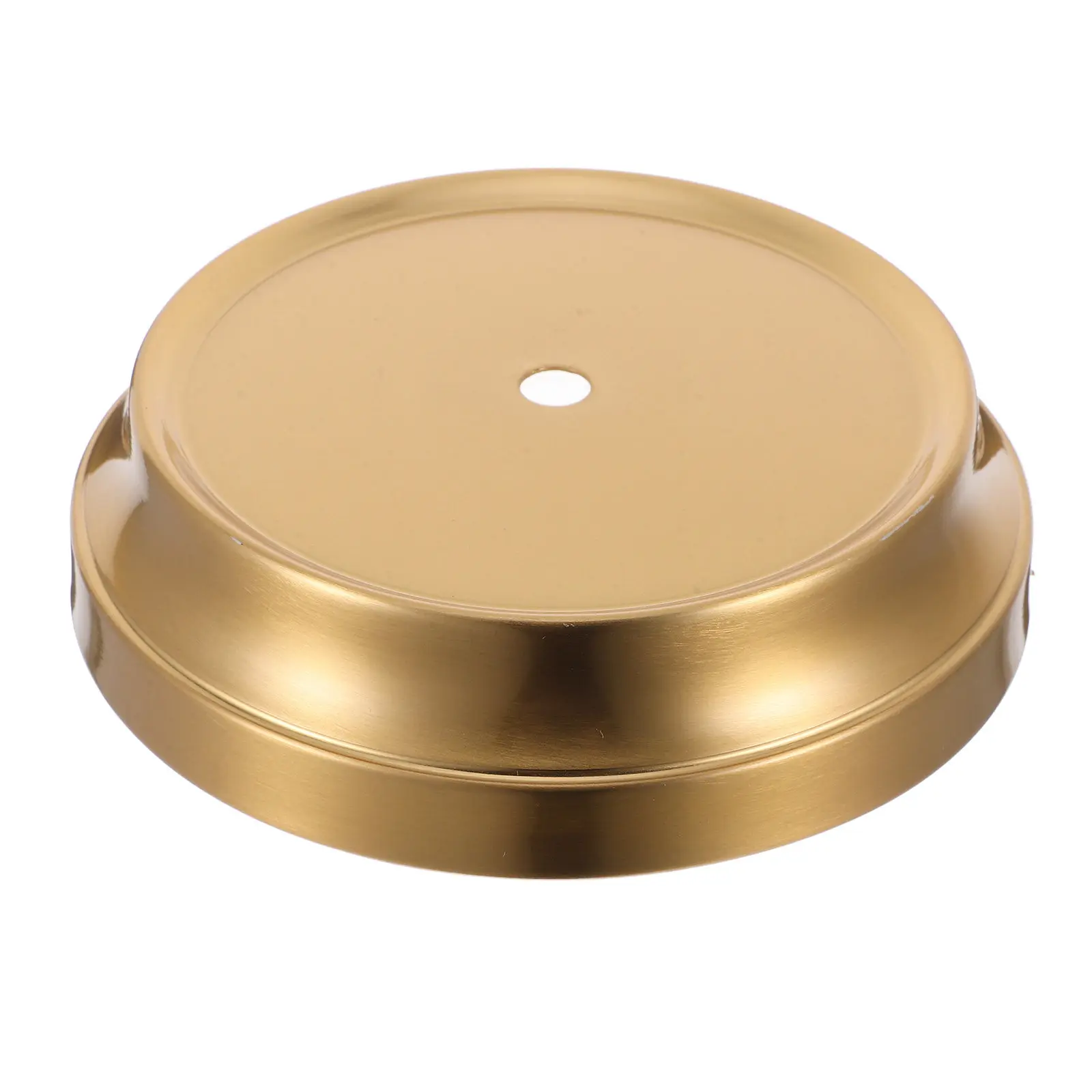 Copper Plated Universal Desk Lamp Base Heavy Duty Iron Round Plate for Table Lamp DIY Replacement Holder Table Light Holder Base
