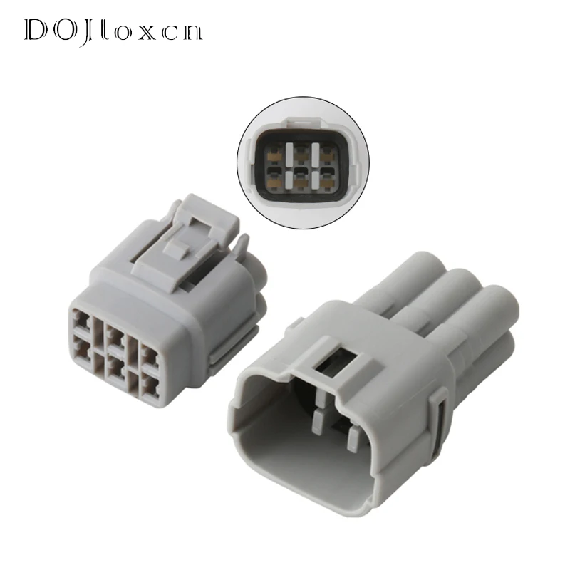 1/5/10/20/50 Sets 6 Pin Sumitomo MT090 Grey Male Female Plug 6180-6771 Auto Sensor Connector For Suzuki Toyota Honda 6187-6561