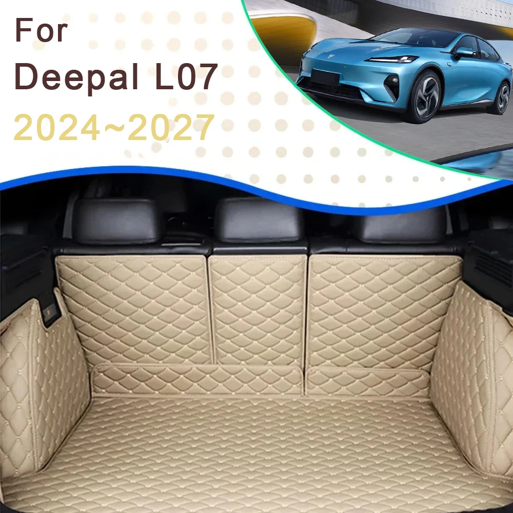 

Задние коврики в багажник автомобиля для Changan Deepal L07 L7 2024 2025 2026 2027 5-местные водонепроницаемые коврики для хранения, ковры, автоаксессуары