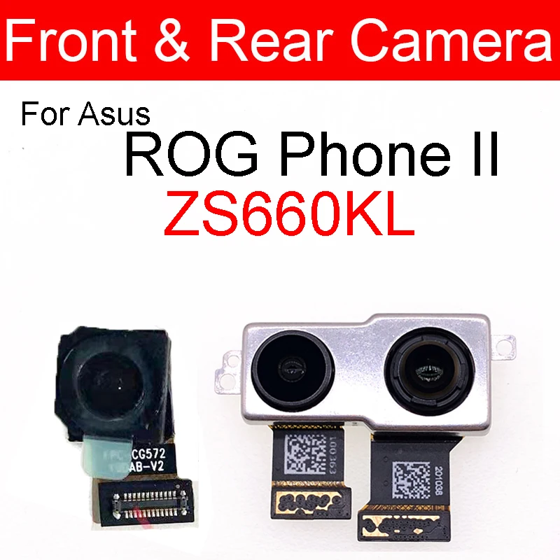 Front Samll & Rear Camera For ASUS ROG Phone 1 ZS600KL Z01QD/Phone 2 ZS660KL I001D/ROG Phone 3 ZS661KS Back Camera Repair Parts