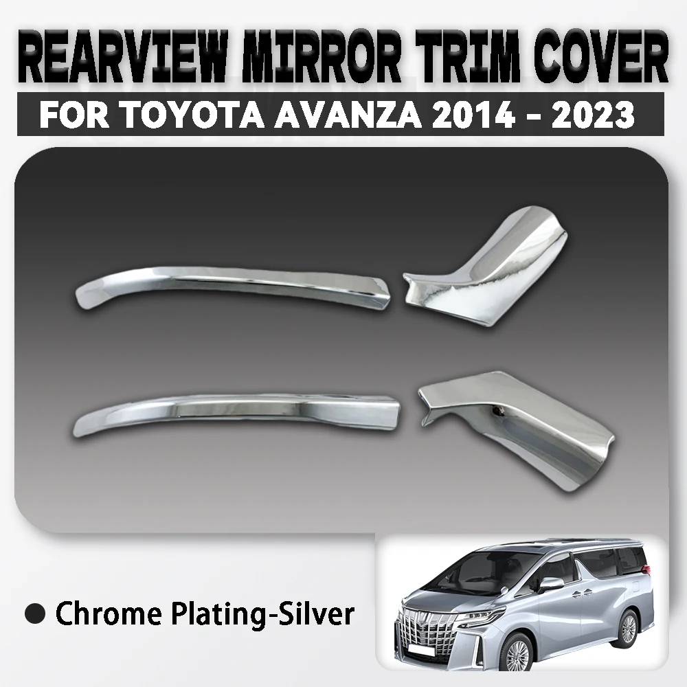 

Abs Chrome Plated Silver Car Rearview Mirror Trim Cover Trim For Toyota Alphard 30 2014 - 2023 Car Accessories Exterior Decorate