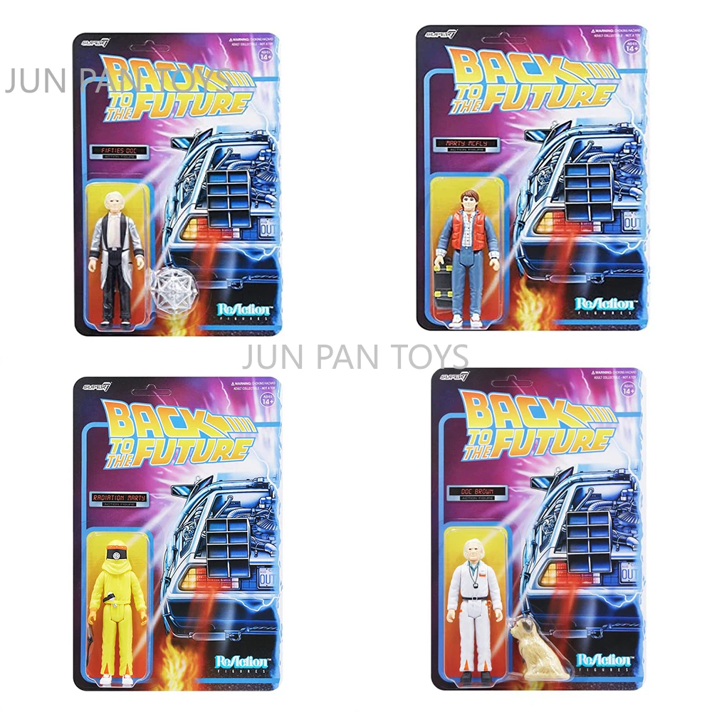 

Super7 Back to The Future: Marty McFly Reaction Action Figure Fifties Doc Brown Marty McFly Collectible Figurines Children Toys