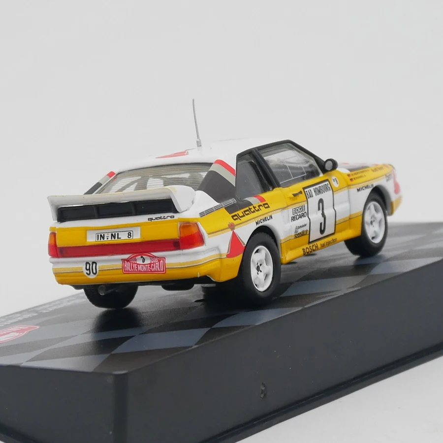 Ixo 1:43 Scale Diecast Alloy Sport Quattro WRC 1985 Racing Toys Car Model Classic Adult Collection Souvenir Gifts Static Display