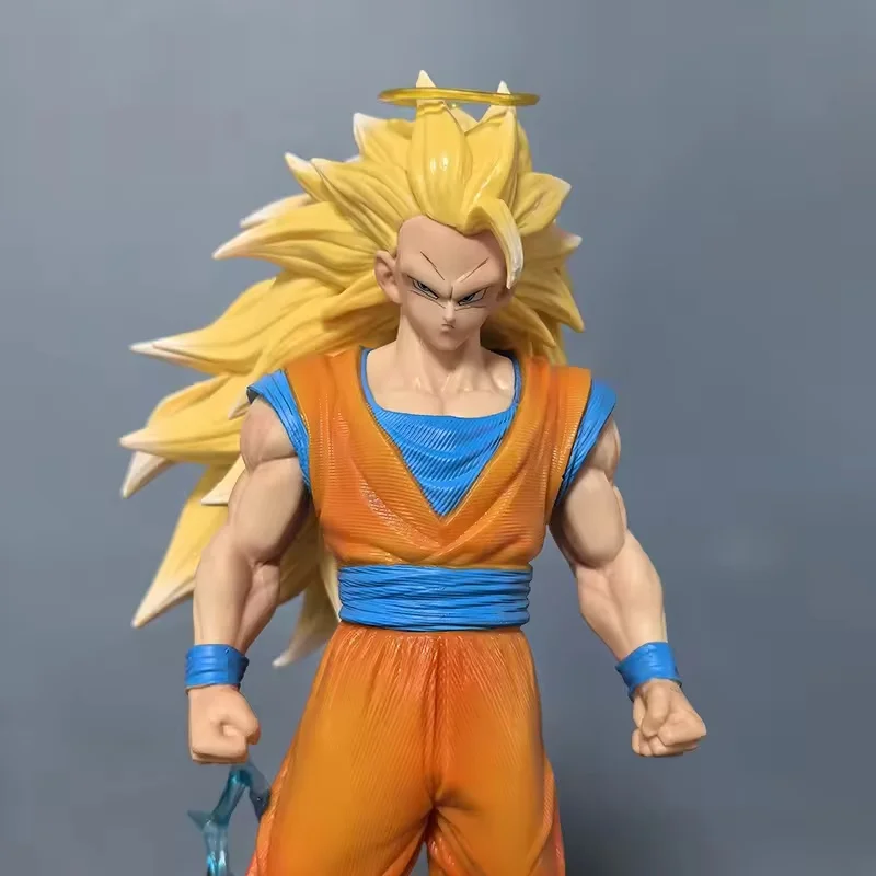 Dragon Ball Z Action Figure Gk Super Saiyan Ssj3 Son Goku Tien Shinhan Pvc Replaceable Head Collection Model Toys Kids Gifts