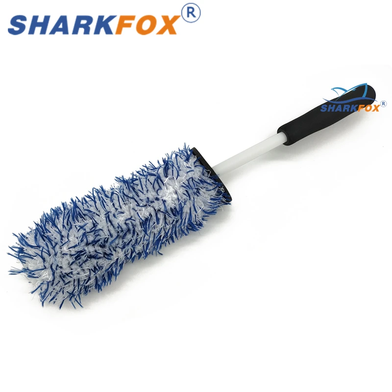 

2023 New Microfiber Detailing Brush With Removable Head Durable Rim Spokes Caliper Wheel Cleaner